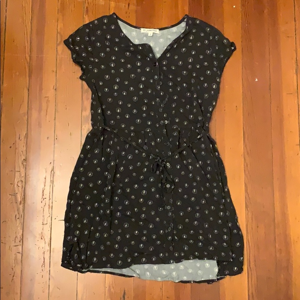 David Bowie lightning bolt patterned dress